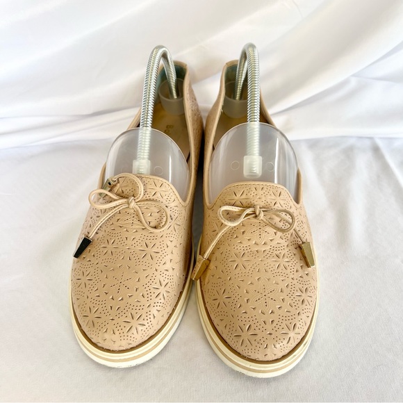 BALDININI Women’s Laser Cut Leather Loafers Blush Pink Italian Made EU size 40 - Picture 7 of 11